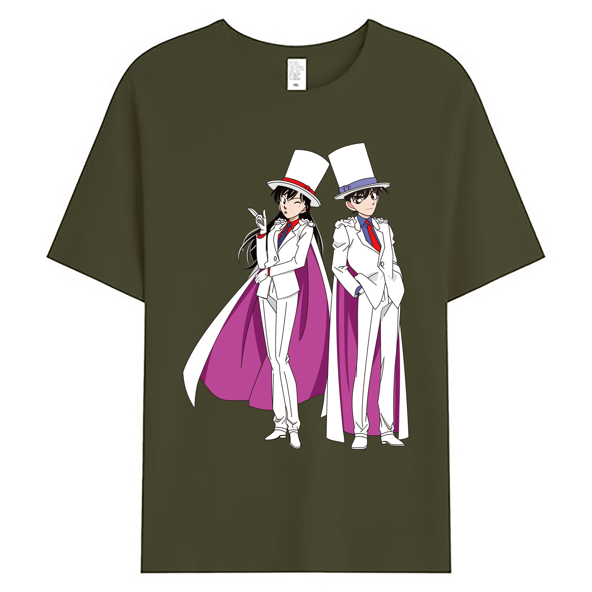（画像用） 名探偵コナン くろば かいと Detective Conan Kuroba Kaito 綿100％ メンズ半袖Tシャツ｜肌触りやわらか＆通気性